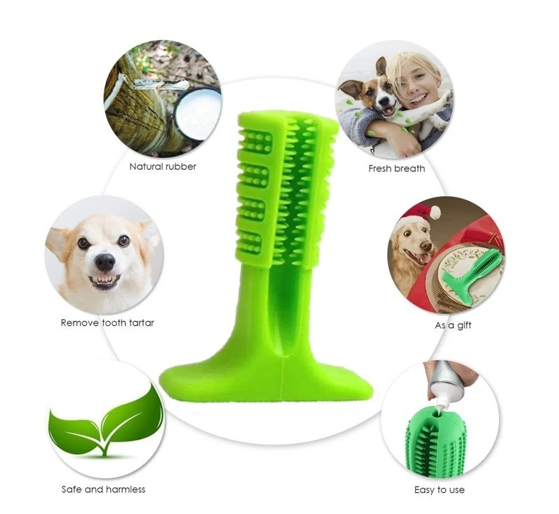 Miniatura 3 de Cepillo Quita Sarro Para Mascotas 10cm